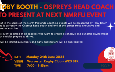 Next Coaching event organised by North Midlands RFU